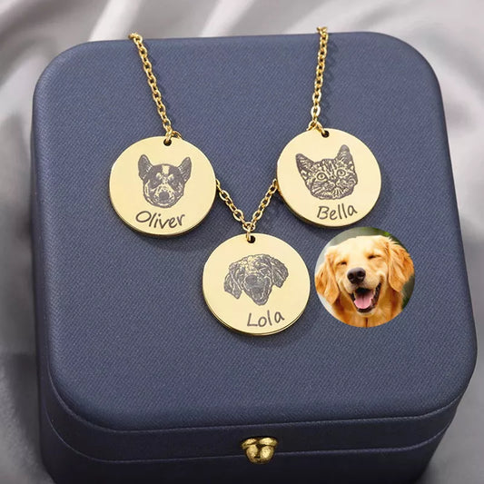 Custom Pet Necklace With Photo